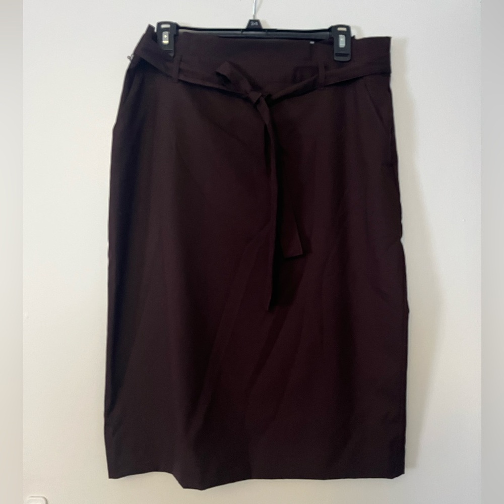 Ann Taylor pencil skirt with tie belt